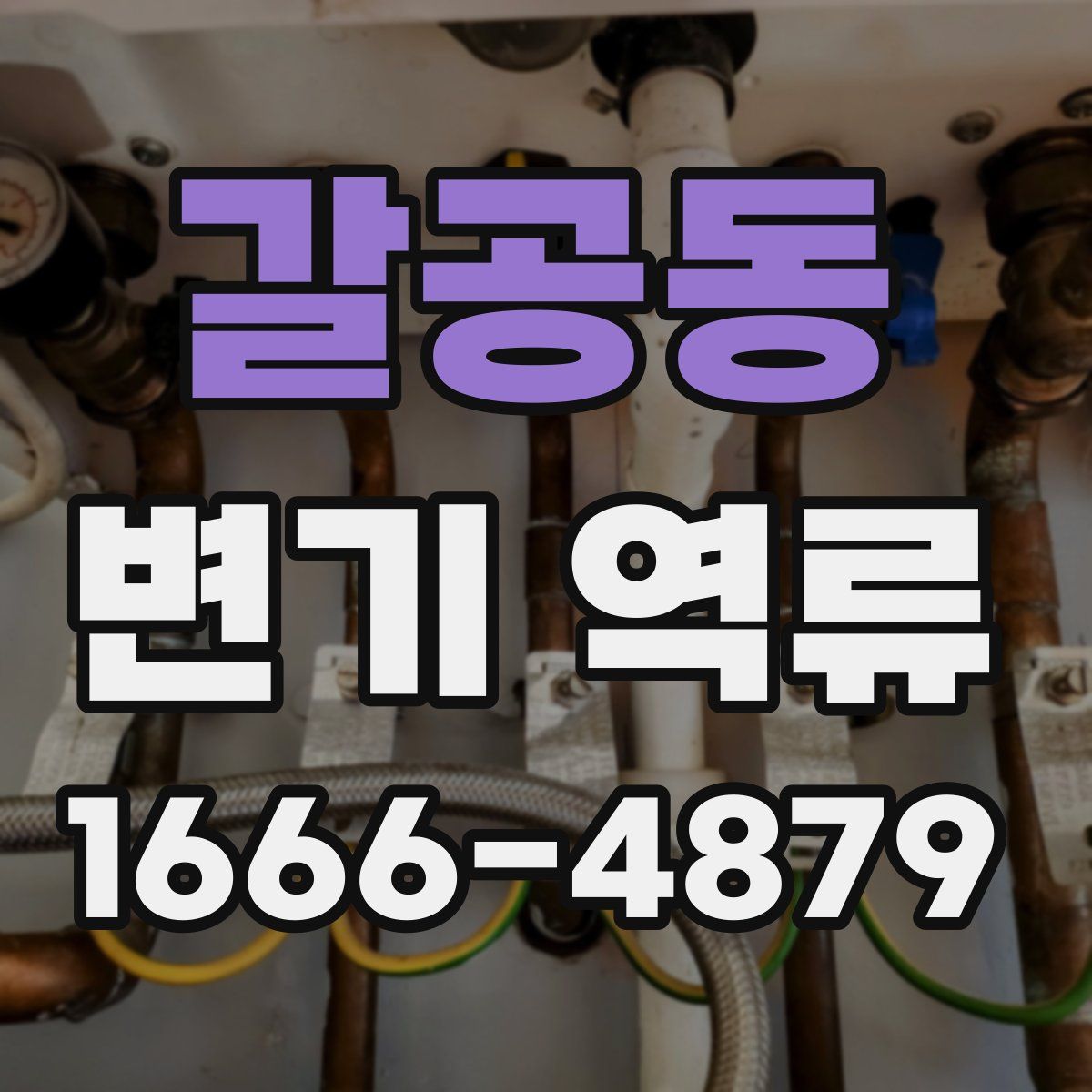 갈공동 변기 역류