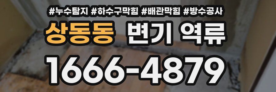 상동동 변기 역류
