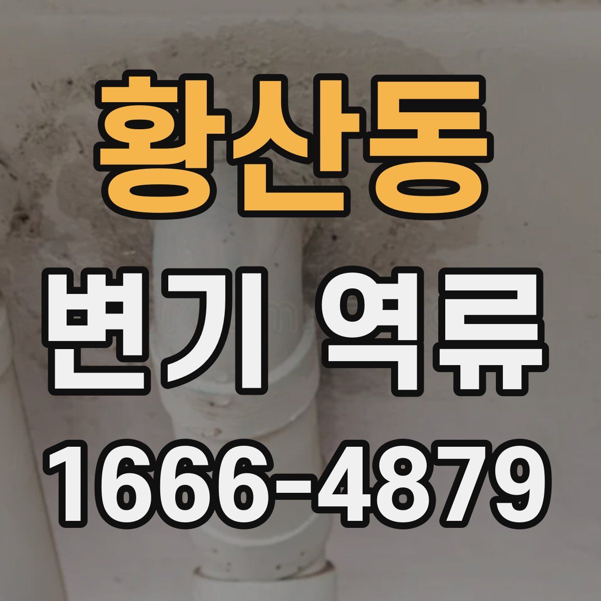 황산동 변기 역류