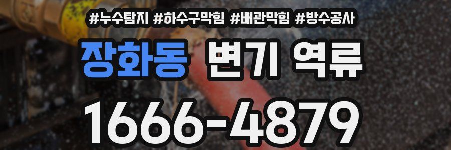 장화동 변기 역류