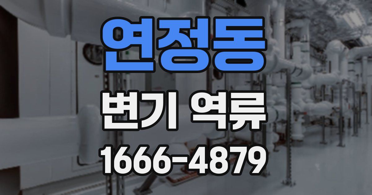 연정동 변기 역류