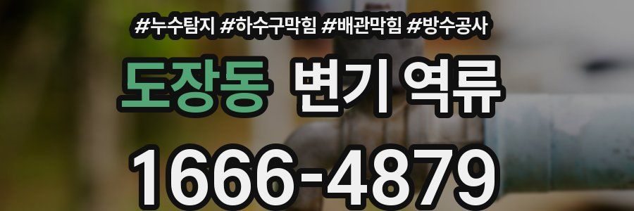 도장동 변기 역류
