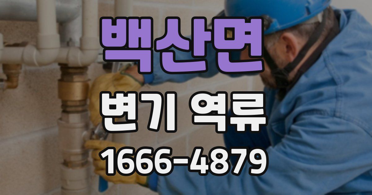 백산면 변기 역류