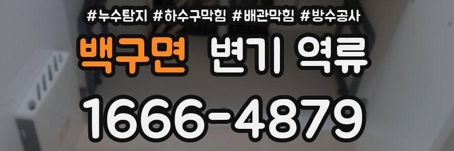 백구면 변기 역류