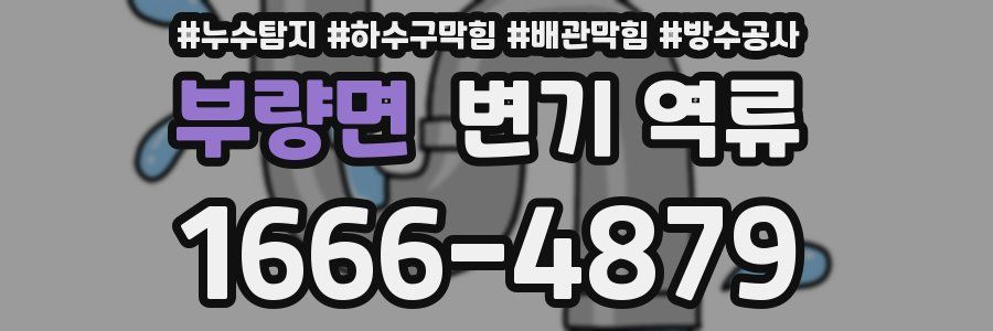 부량면 변기 역류