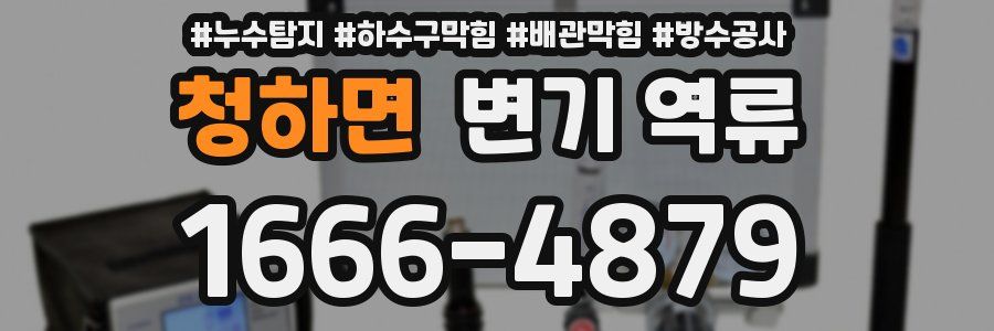 청하면 변기 역류