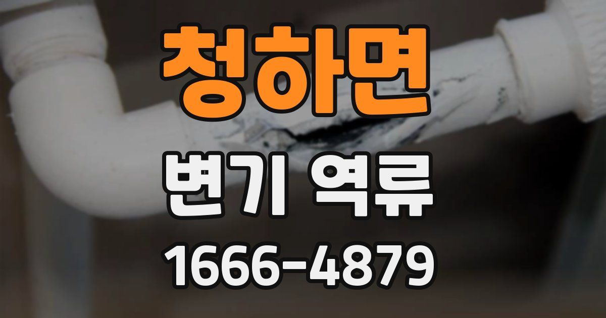 청하면 변기 역류