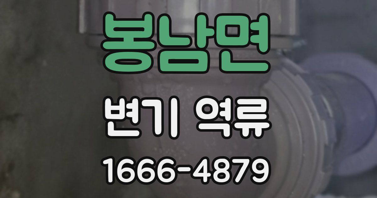 봉남면 변기 역류