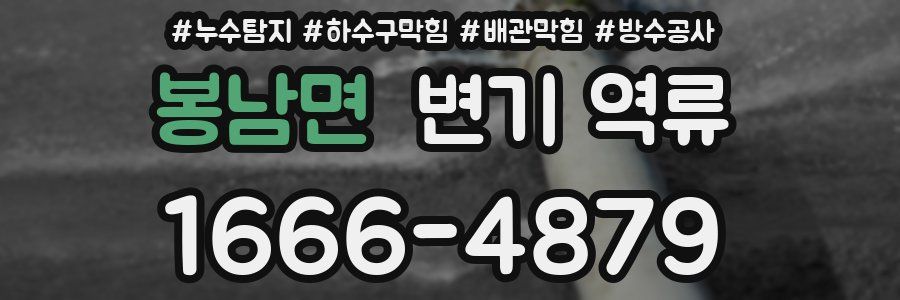봉남면 변기 역류