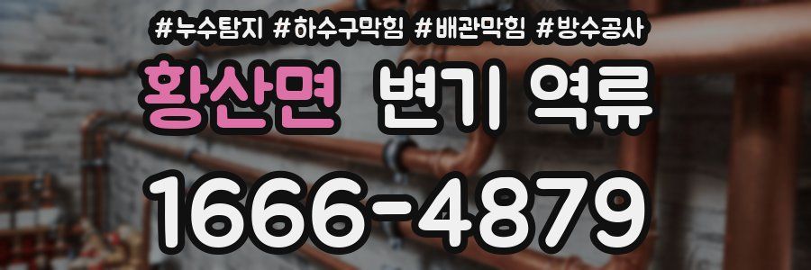 황산면 변기 역류