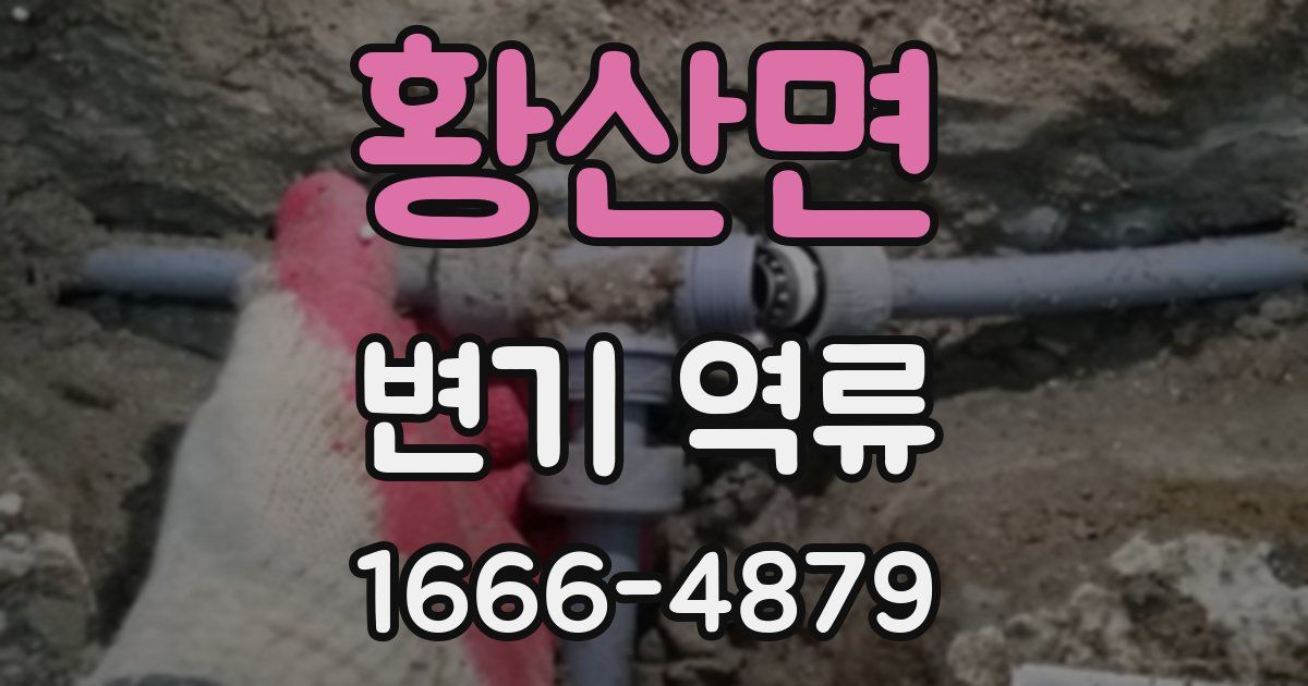 황산면 변기 역류