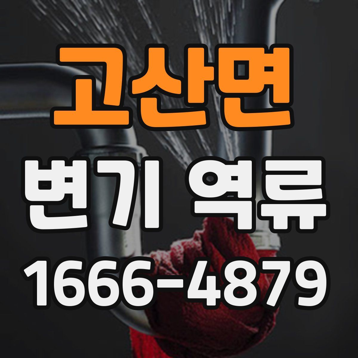 고산면 변기 역류