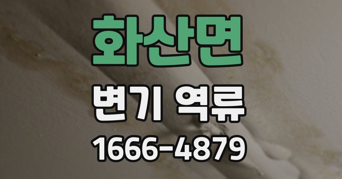 화산면 변기 역류