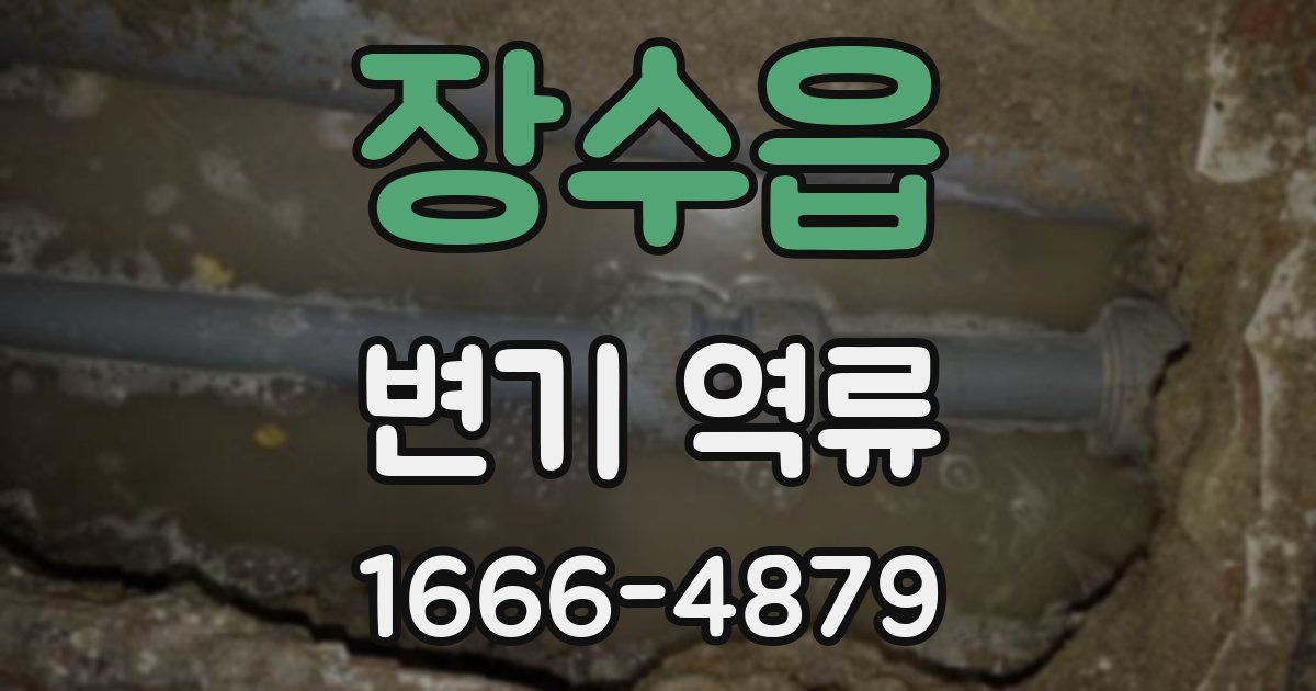장수읍 변기 역류