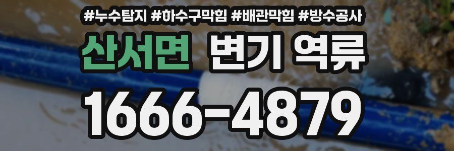 산서면 변기 역류