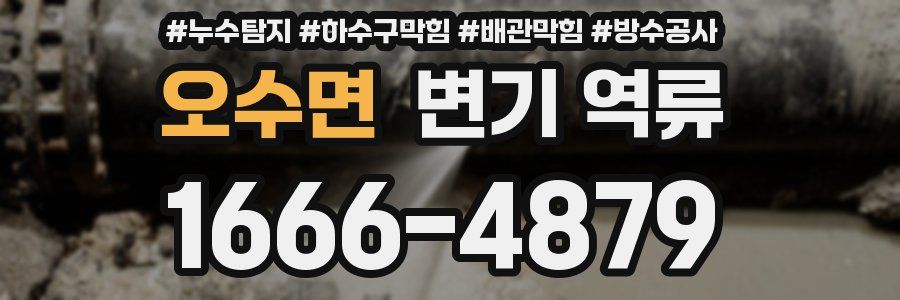 오수면 변기 역류