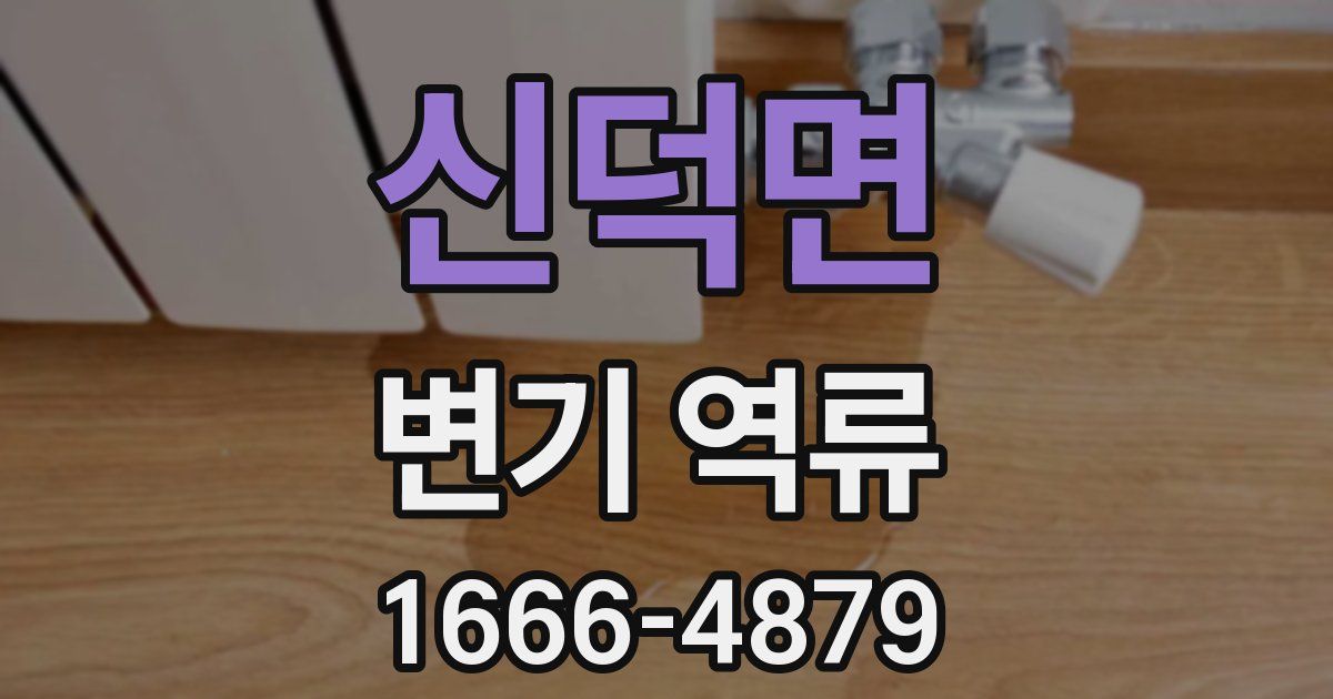 신덕면 변기 역류