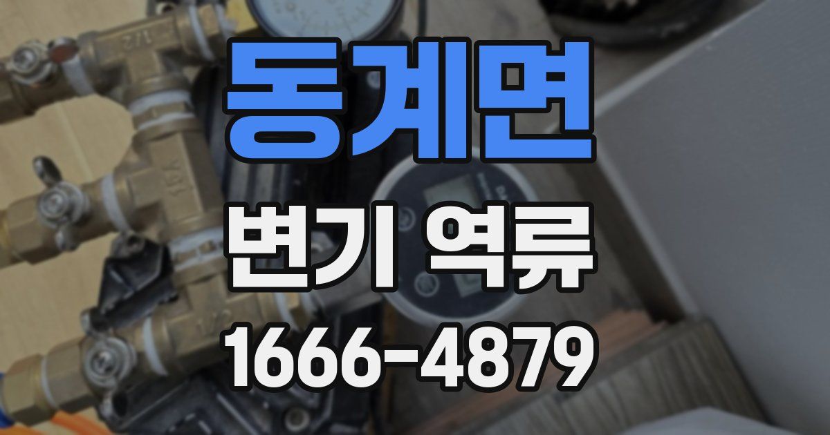 동계면 변기 역류