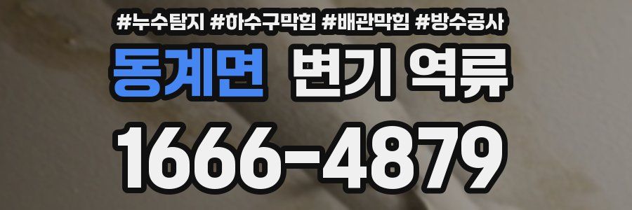동계면 변기 역류