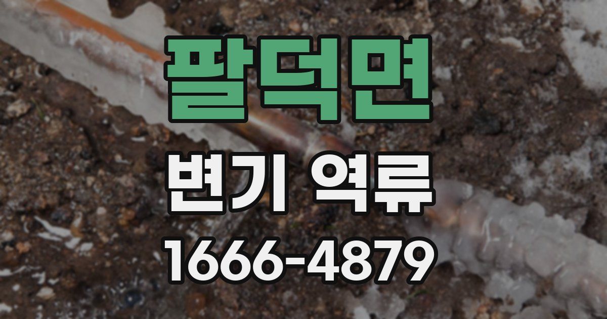 팔덕면 변기 역류