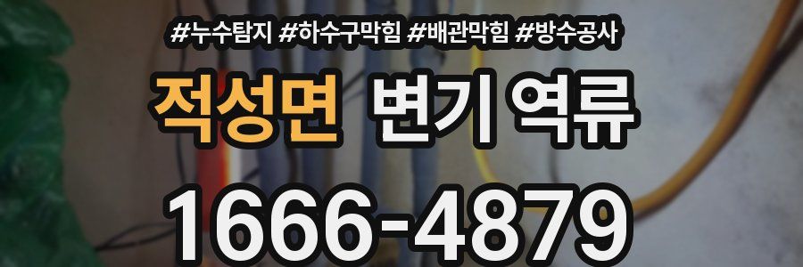 적성면 변기 역류