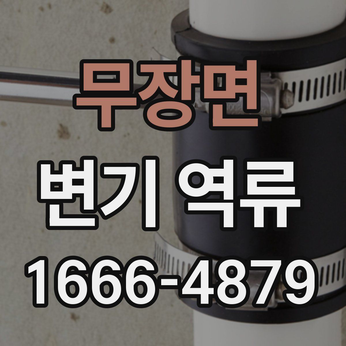 무장면 변기 역류