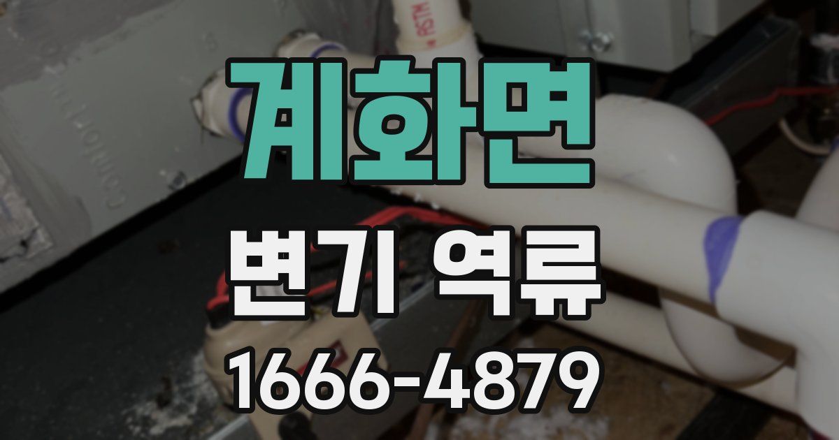 계화면 변기 역류