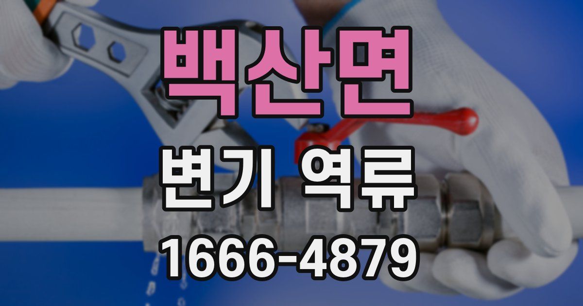 백산면 변기 역류