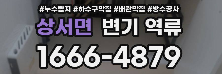 상서면 변기 역류