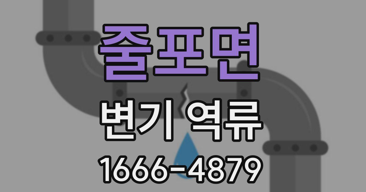줄포면 변기 역류