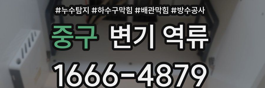 중구 변기 역류