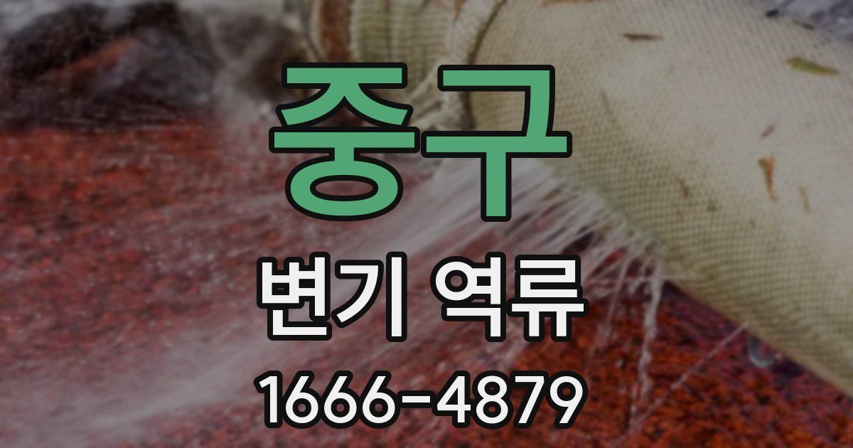 중구 변기 역류