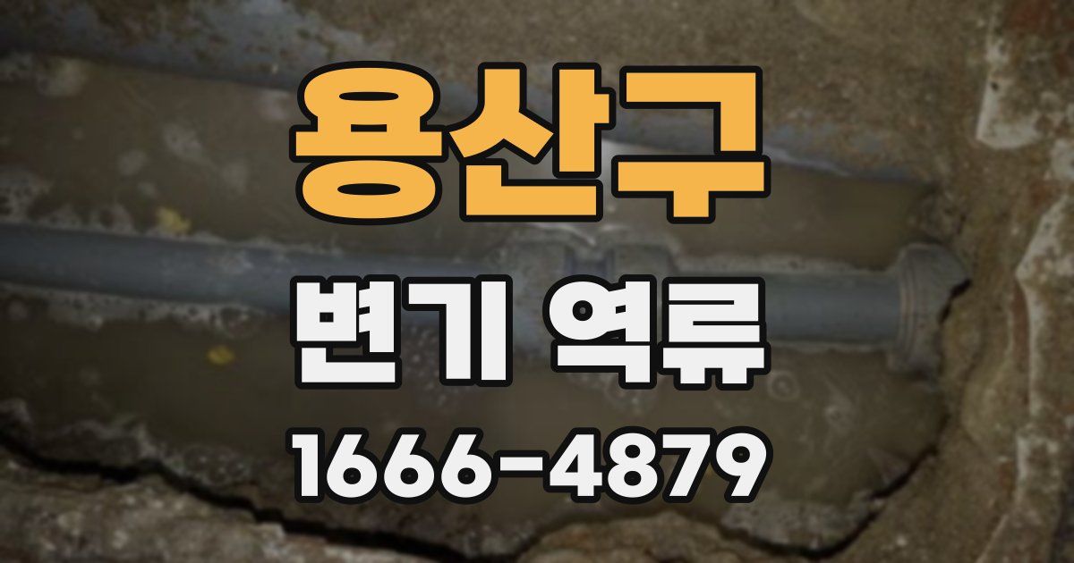 용산구 변기 역류