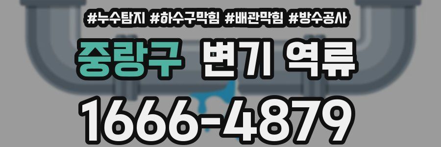 중랑구 변기 역류