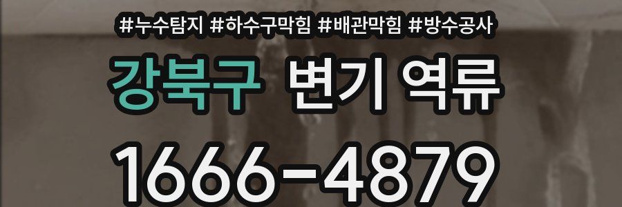 강북구 변기 역류