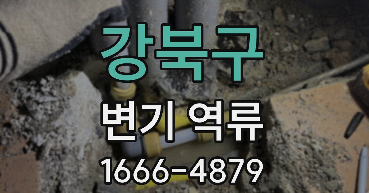 강북구 변기 역류