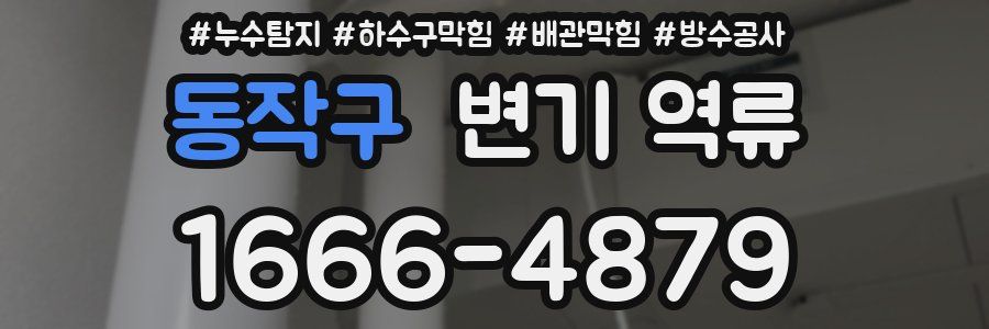 동작구 변기 역류