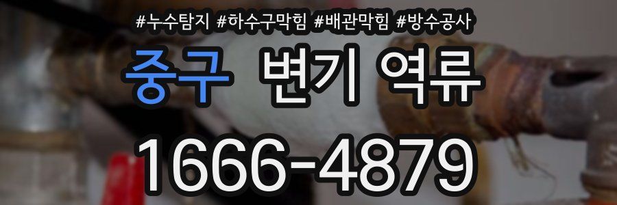 중구 변기 역류