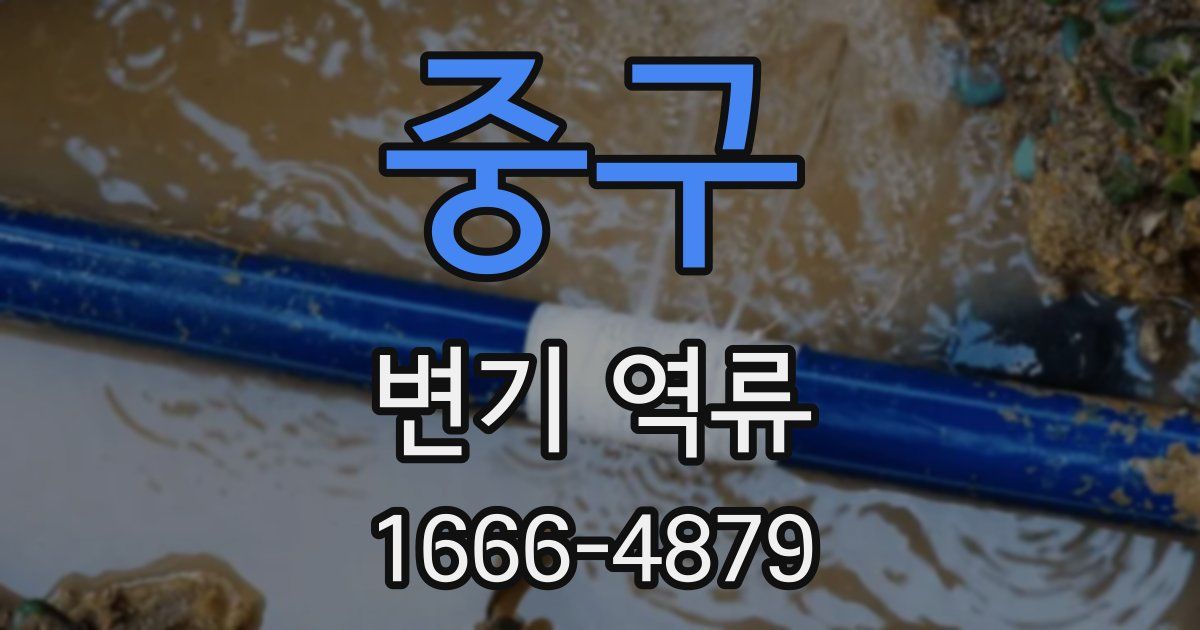 중구 변기 역류