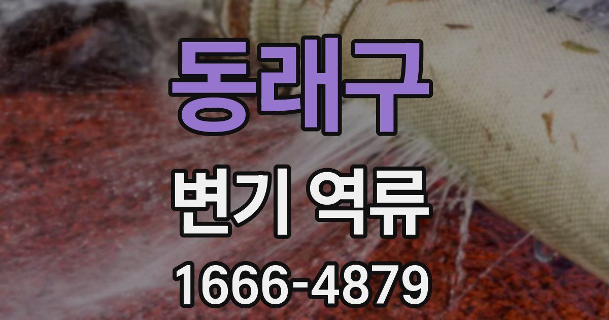 동래구 변기 역류