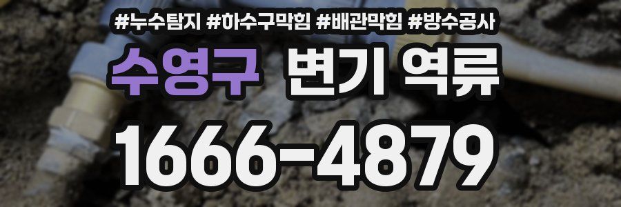 수영구 변기 역류