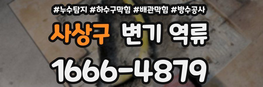 사상구 변기 역류