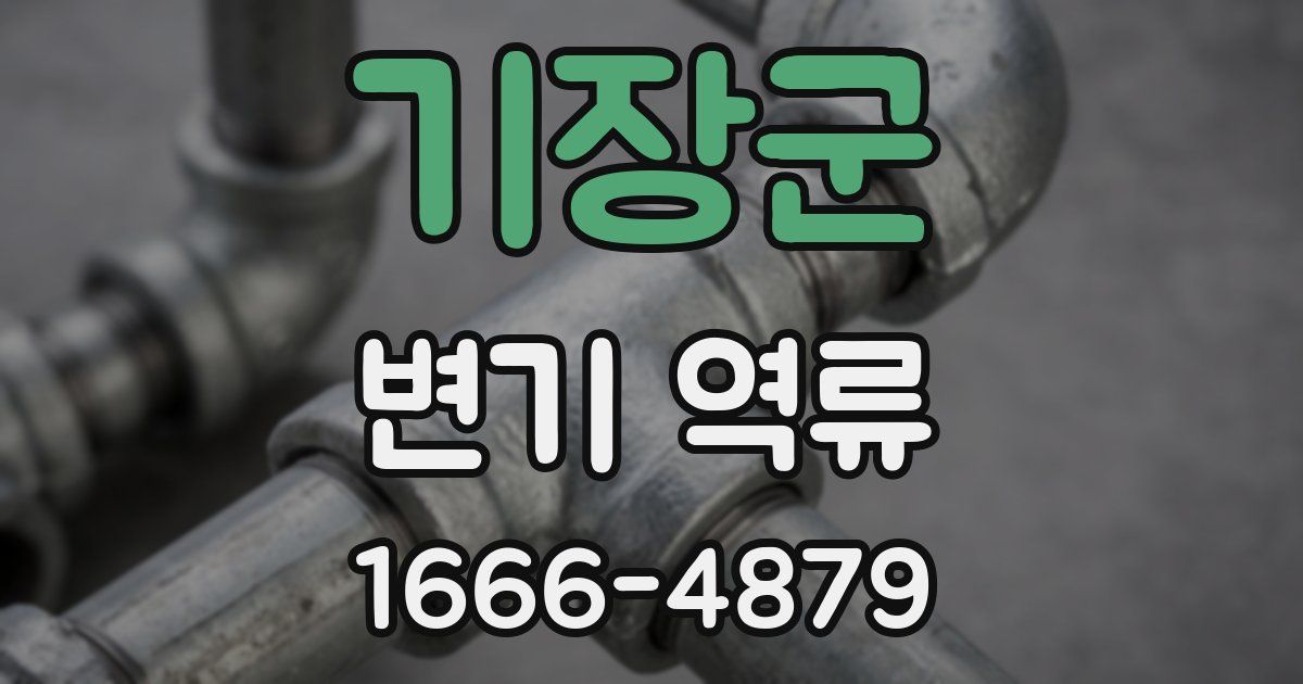 기장군 변기 역류