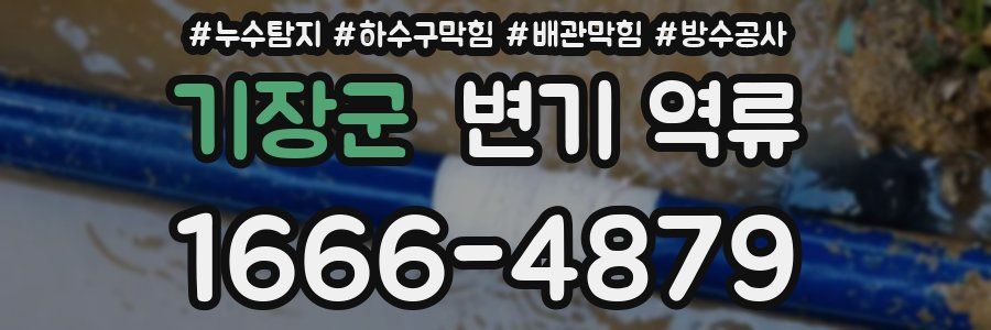 기장군 변기 역류