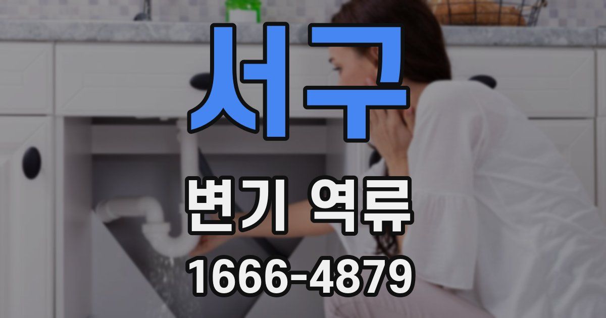 서구 변기 역류