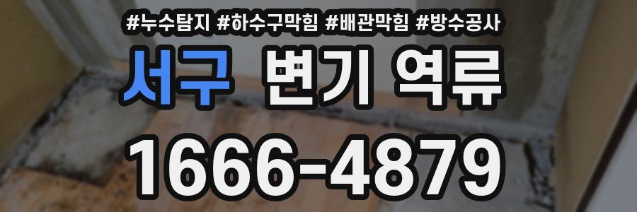 서구 변기 역류