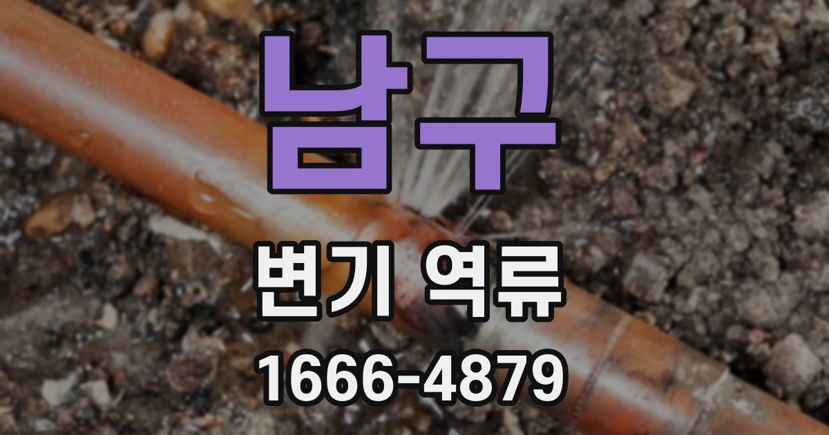 남구 변기 역류