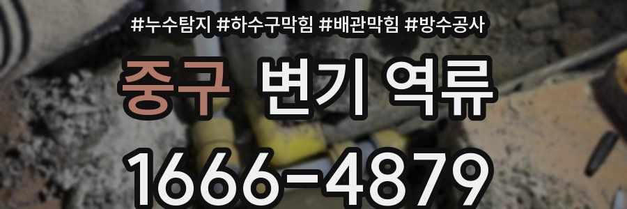 중구 변기 역류