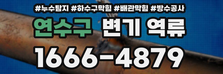 연수구 변기 역류