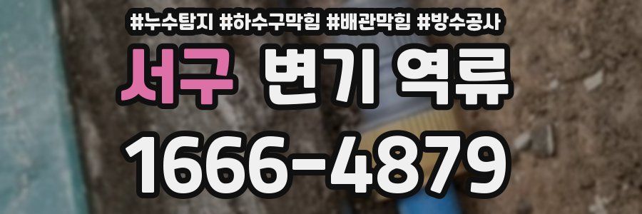 서구 변기 역류